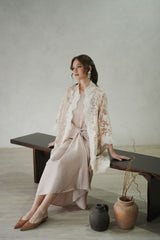 Lalika Outer Top in Ivory Pink