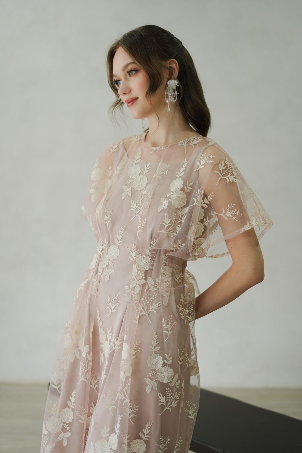 Gyna Dress in Blush Pink