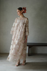 Shaila Dress in Flowery Nude