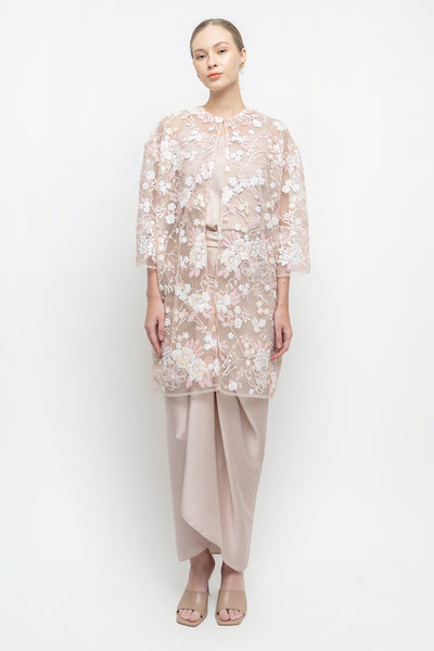 Glara Outer Top in Peach Pink