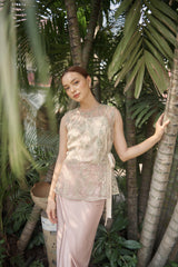 Priya Top in Blush Green