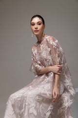 Agnia Dress in Blush Pink