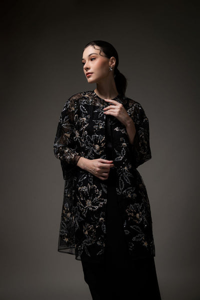Glara Outer Top in Black