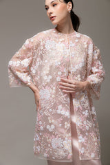 Glara Outer Top in Peach Pink