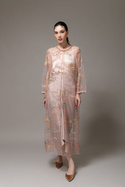 Shaila Dress in Nude Peach