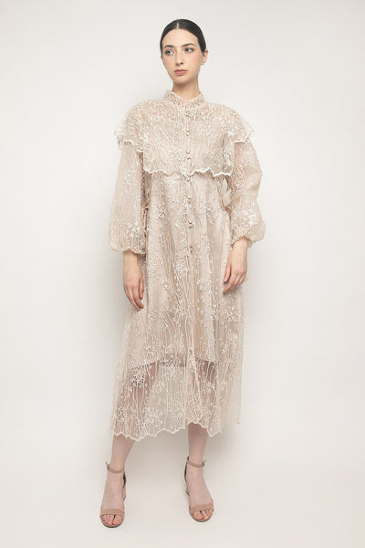 Aluna Vest Dress in Cream