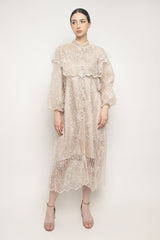 Aluna Vest Dress in Cream