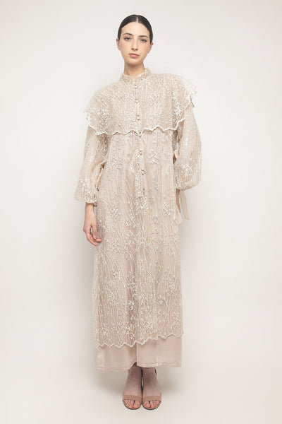 Aluna Vest Dress in Cream