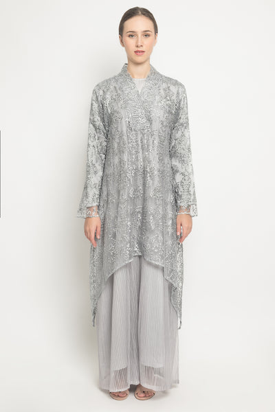 Aswari Dress in Light Grey