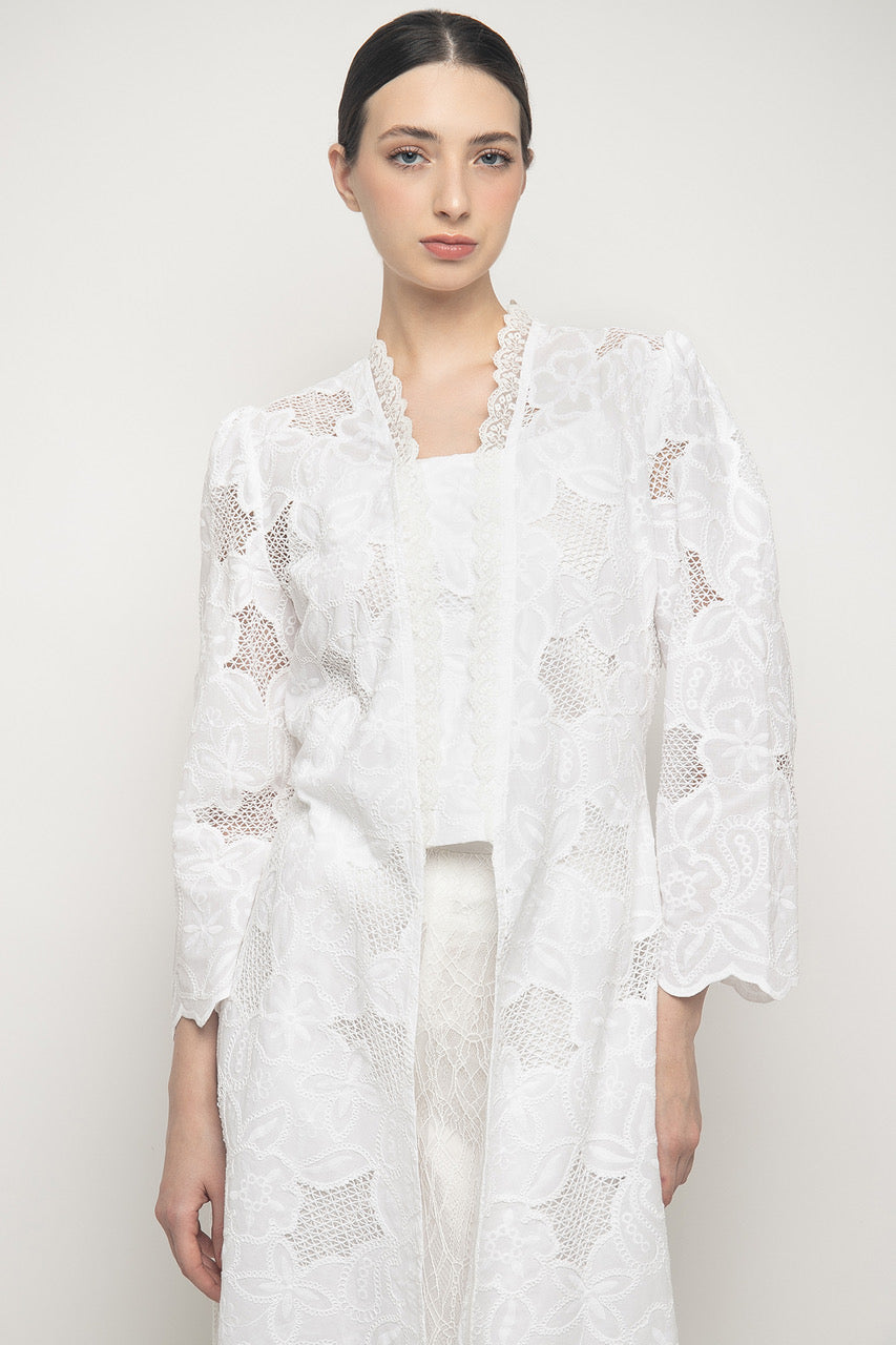 Dahlia Top in White
