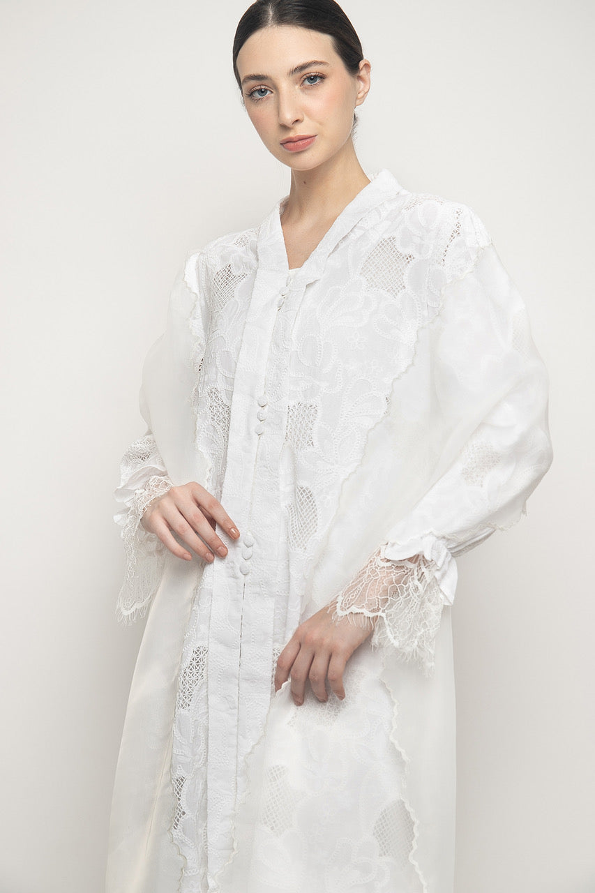 Malika Dress in White