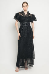 Naoki Obi Dress in Black