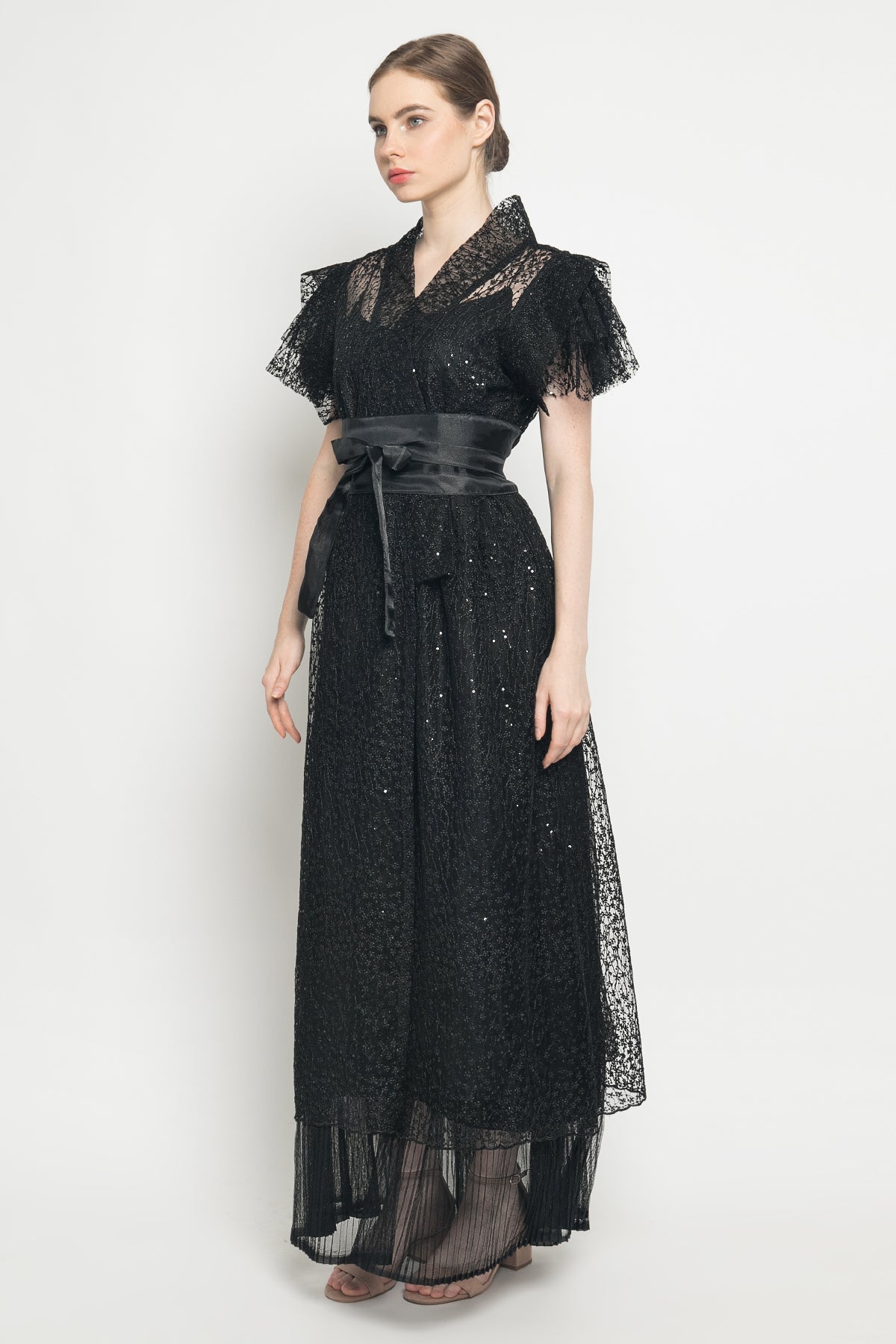 Naoki Obi Dress in Black