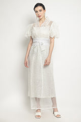 Naoki Obi Dress in Broken White