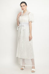 Naoki Obi Dress in Broken White