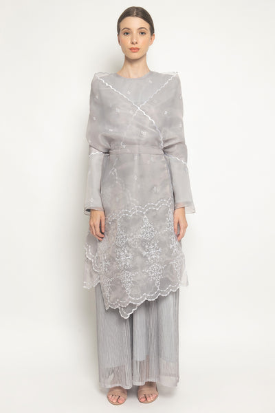 New Zenya Dress in Light Grey