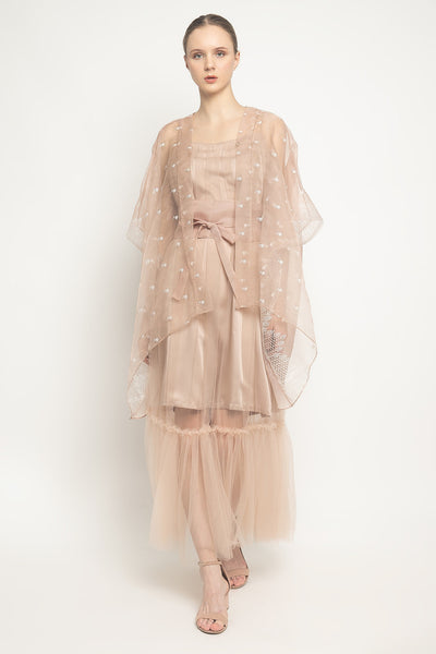 Pou Dress in Nude Peach