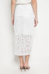 Petal Skirt in White
