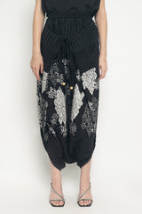 Nirmala Wrap Pants in Black Mega Mendung