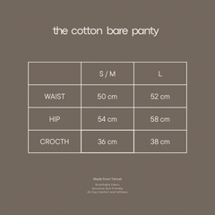 The Cotton Bare Panty in Basic Bundle