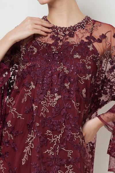 New Zivana Dress in Burgundy
