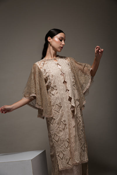 Aruna Outer Dress in Nude Cream