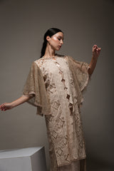 Aruna Outer Dress in Nude Cream