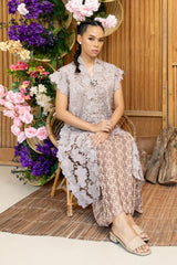 Yuna Long Outer Top in Oat