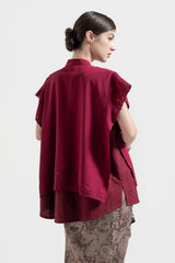 Anvita Outer Top in Maroon