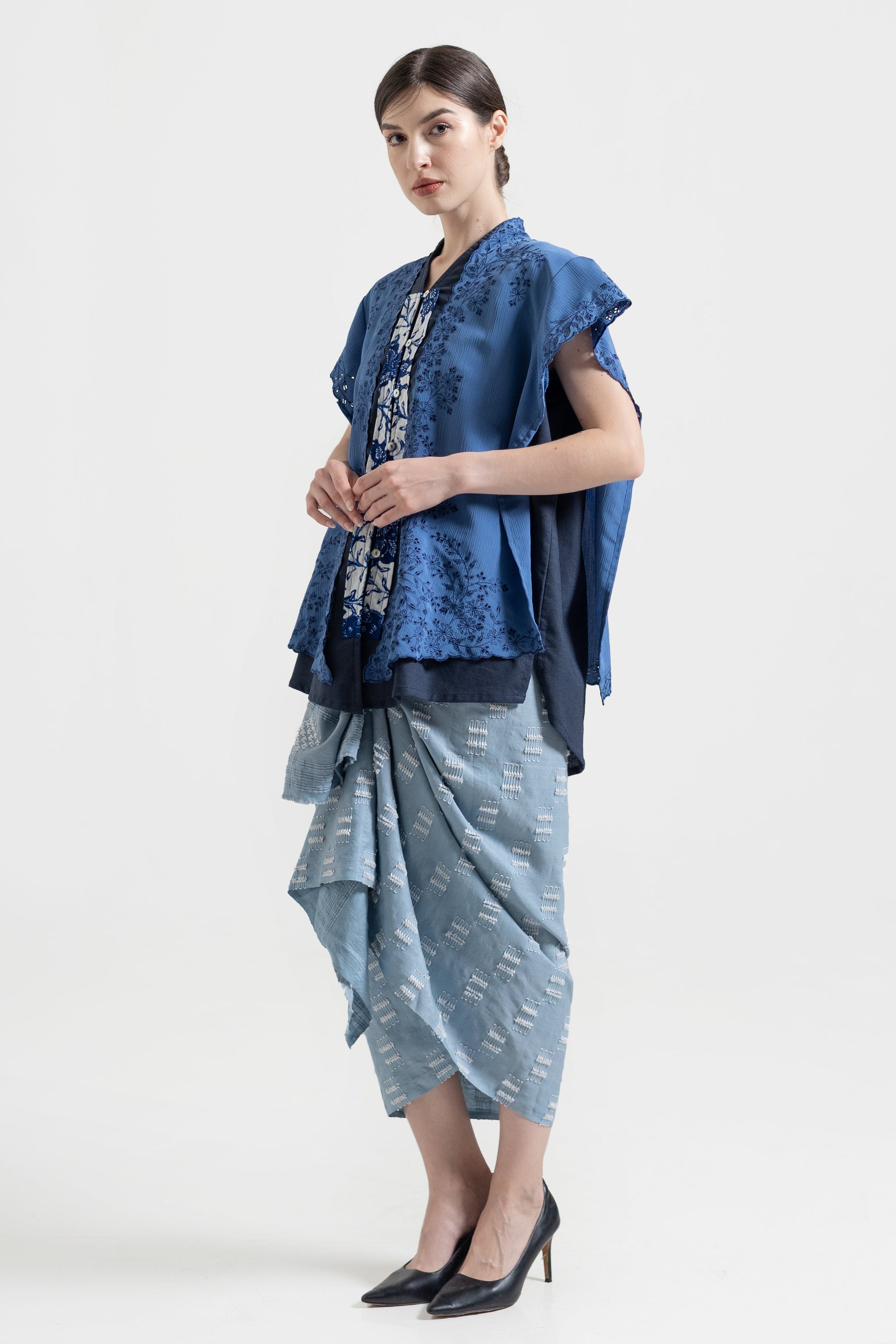 Ambari Outer Top in Blue