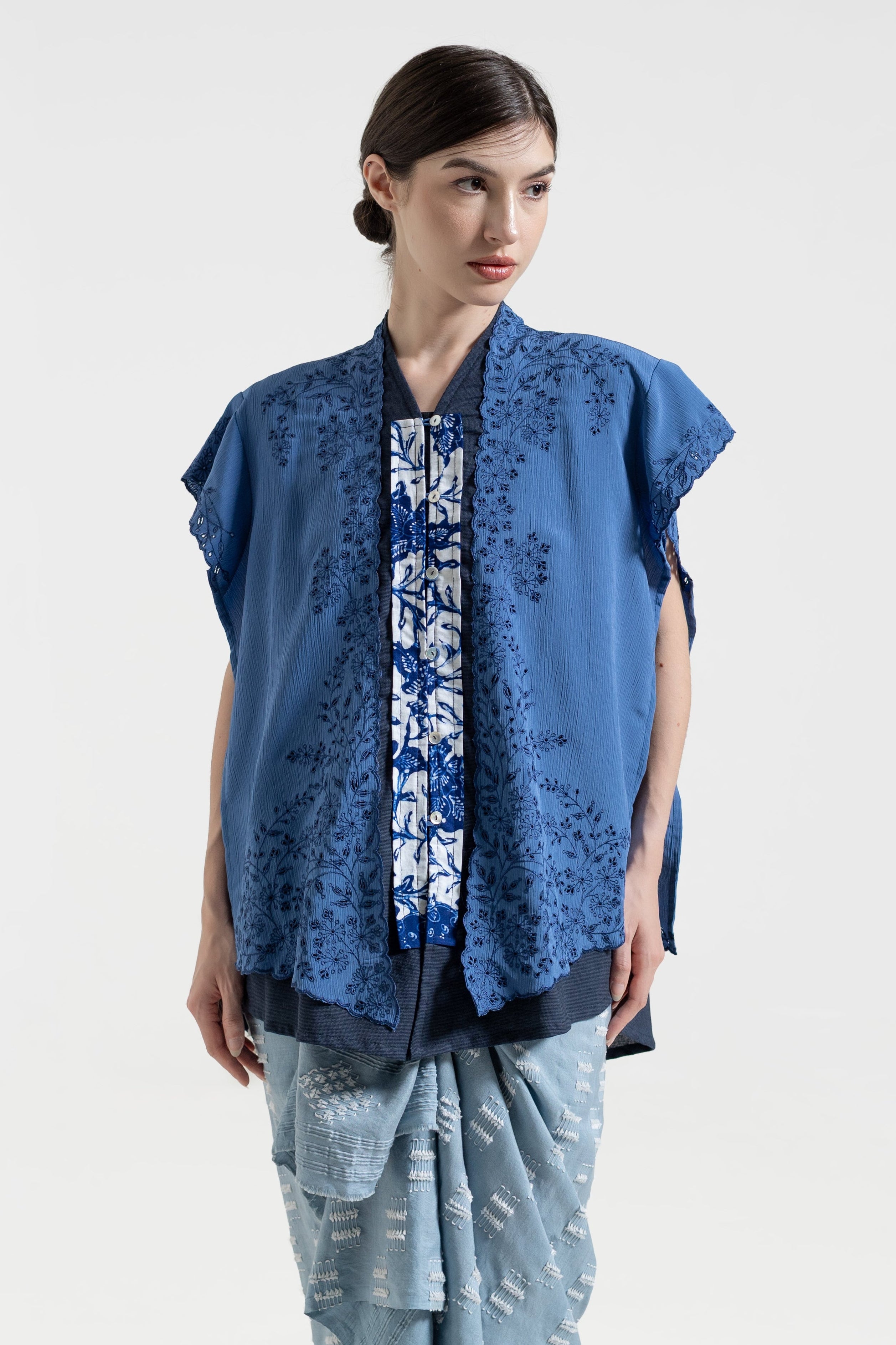 Ambari Outer Top in Blue