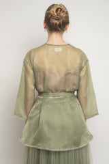 Avery Outer Top in Sage Gold