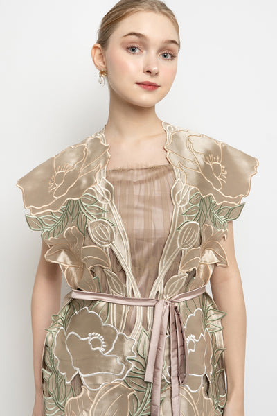 Lenora Dress in Gold Sage