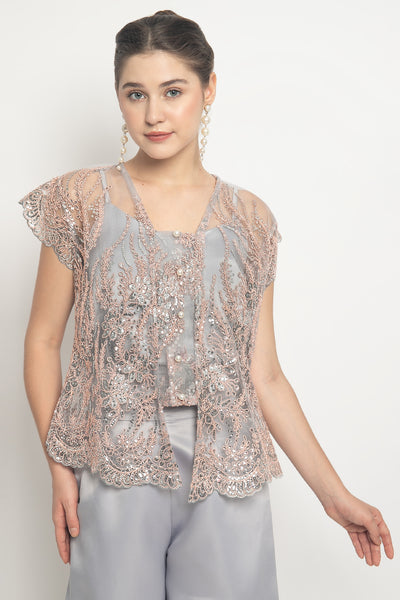 Mola Top in Grey Peach