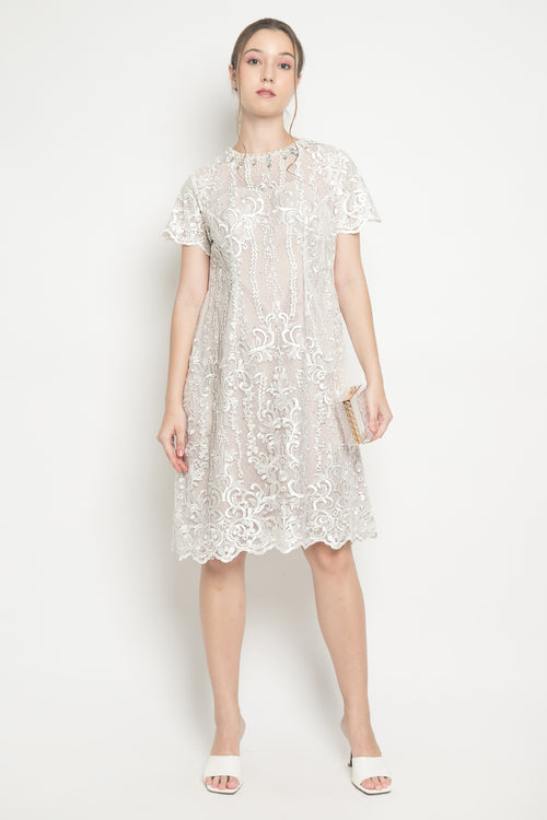 Ailea Dress in White