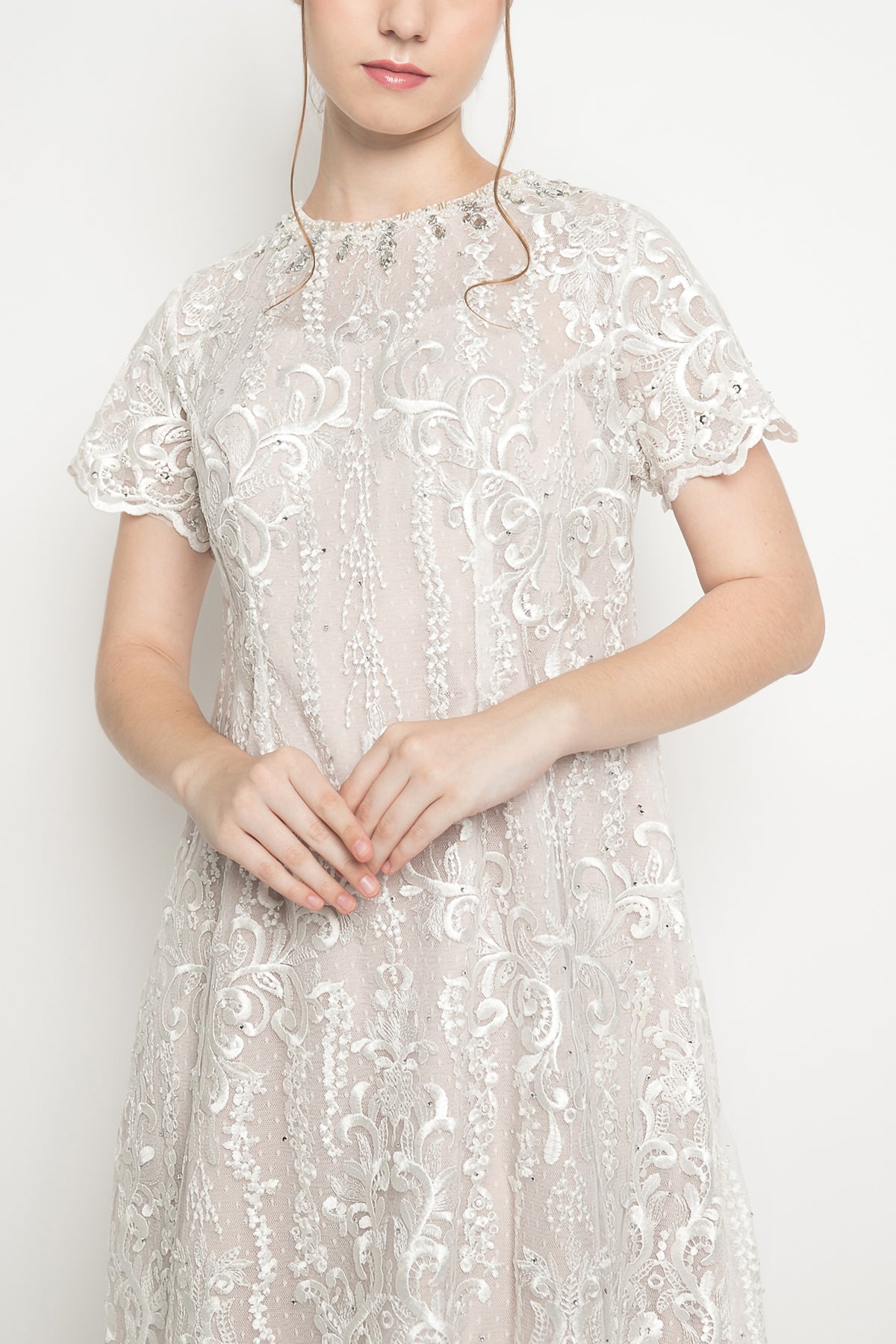Ailea Dress in White