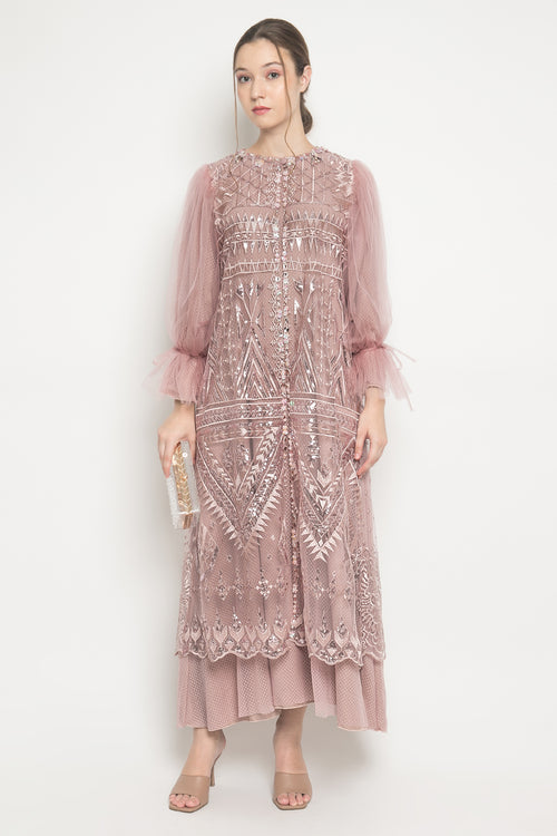 Azalia Dress in Dusty Pink