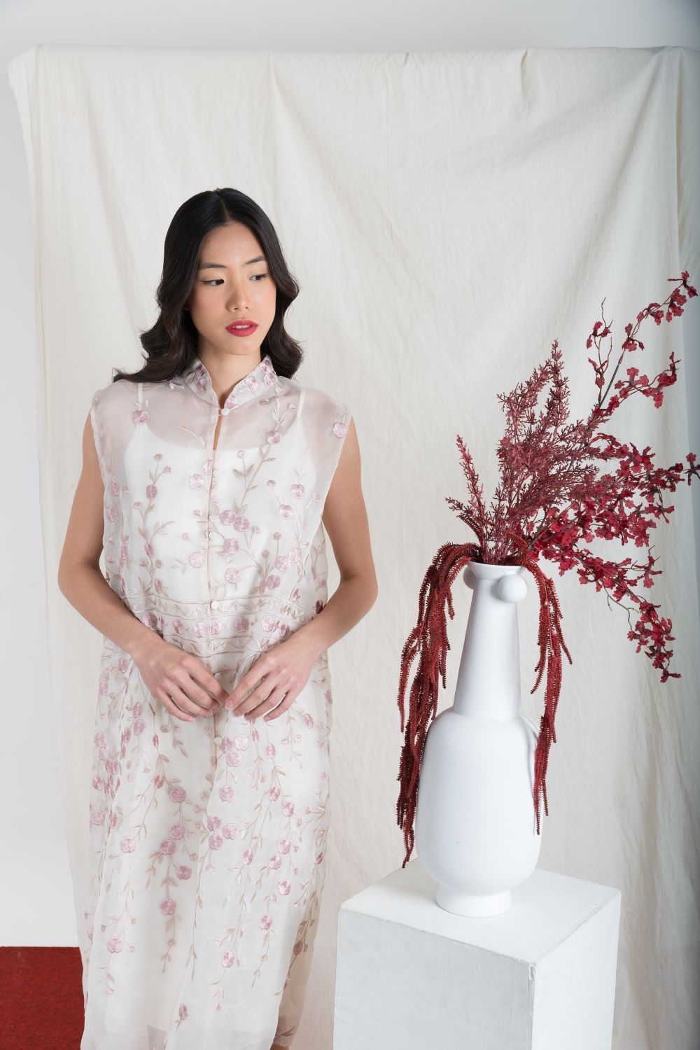 Mayleen Dress in Ivory