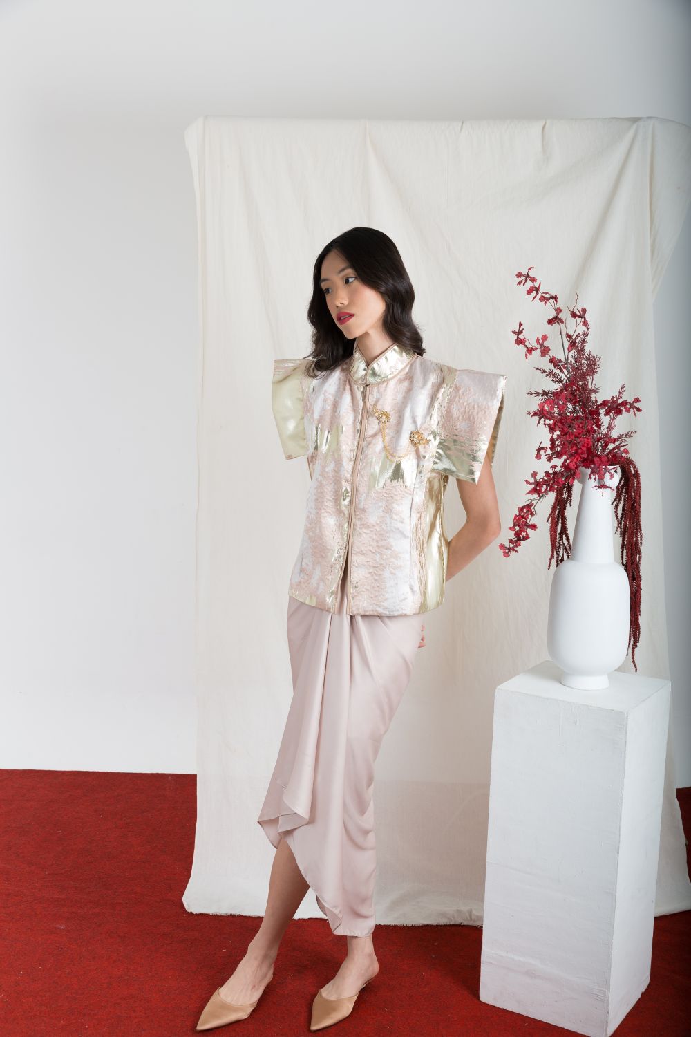 Brielle Top in Dusty Pink