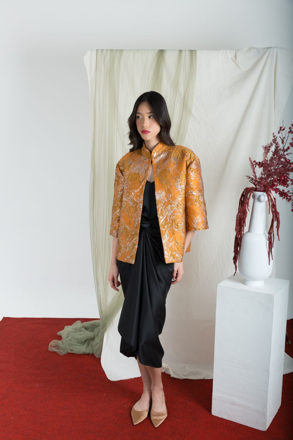 Klaira Outer Top in Terracotta