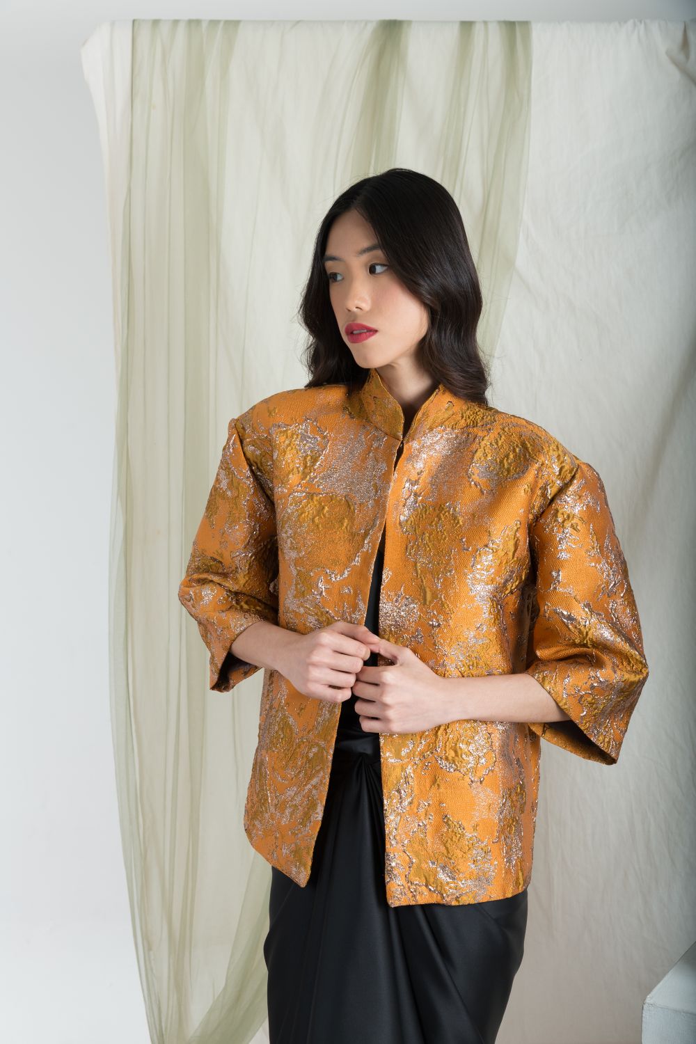 Klaira Outer Top in Terracotta