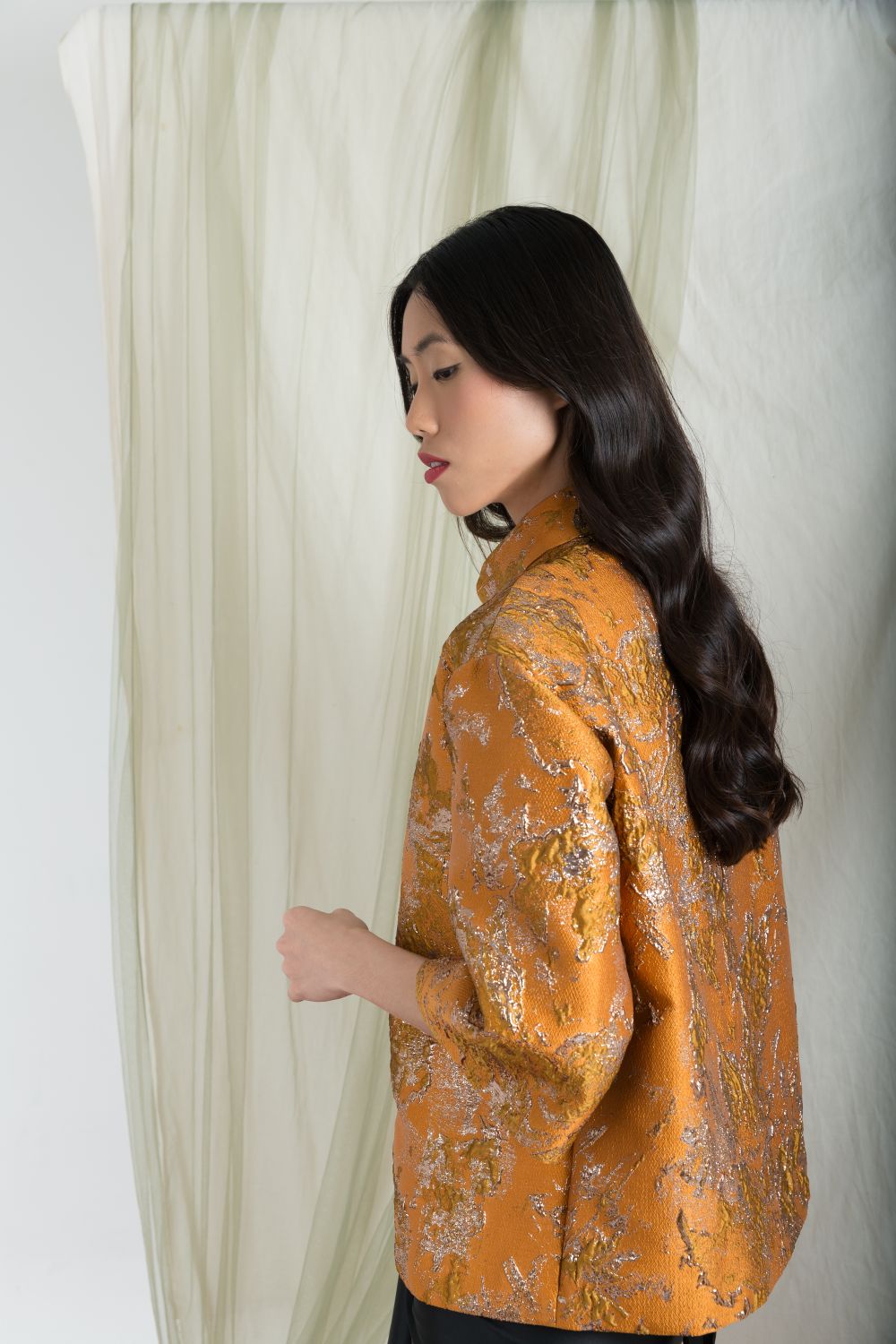 Klaira Outer Top in Terracotta