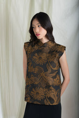 Claire Top in Black Gold