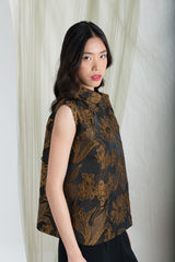 Claire Top in Black Gold