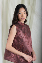 Claire Top in Maroon