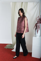 Claire Top in Maroon