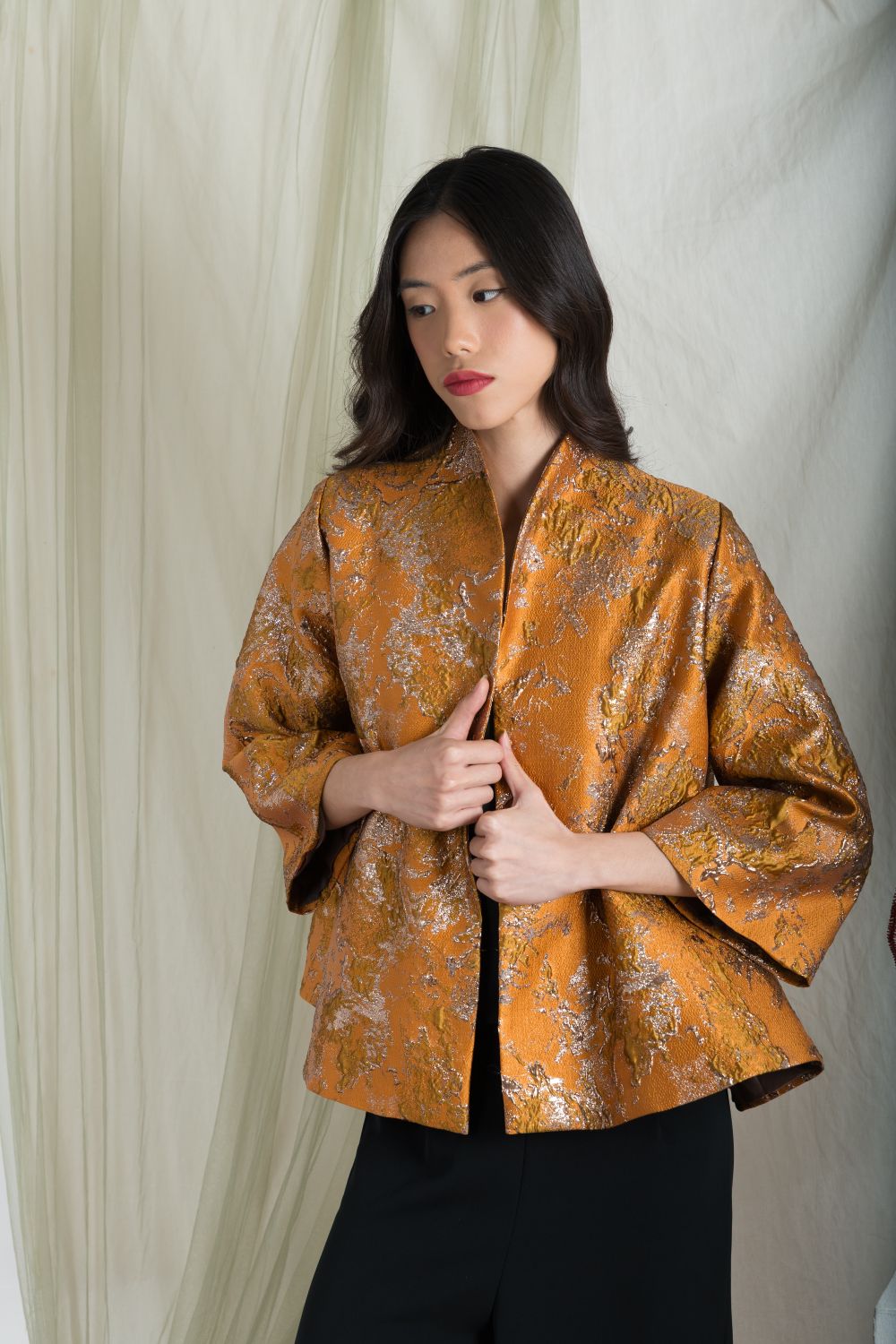 Leona Outer Top in Terracotta