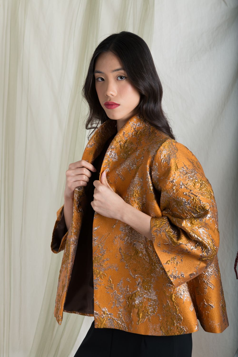 Leona Outer Top in Terracotta