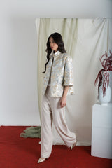 Klaira Outer Top in Ivory Gold