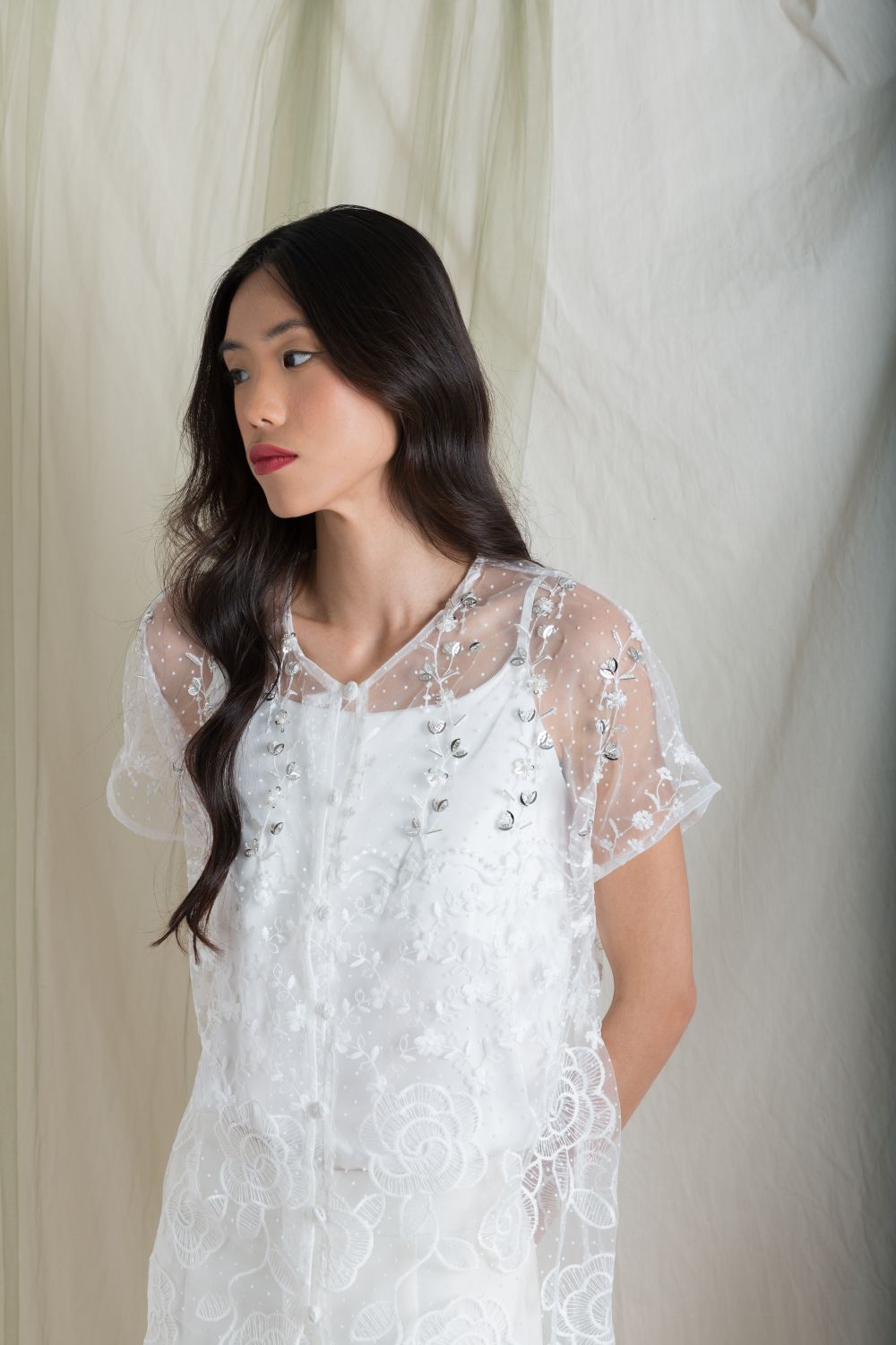 Lisha Dress in White